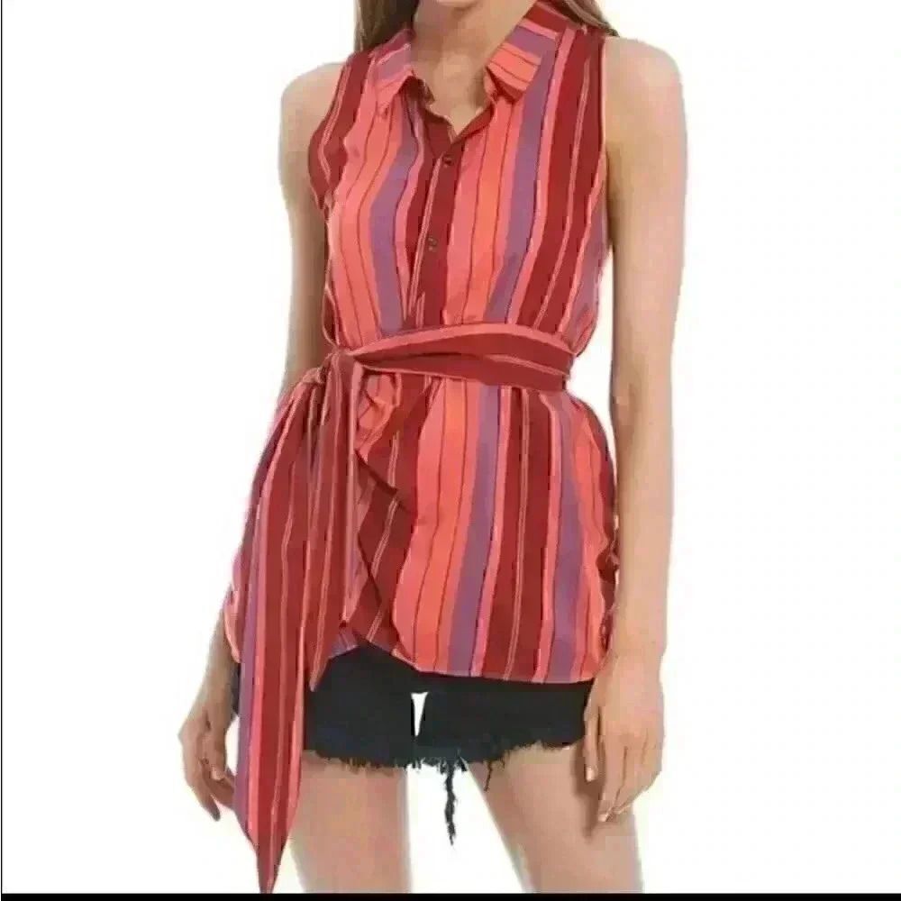 Free People Mackenzie Wrap Top Size Large